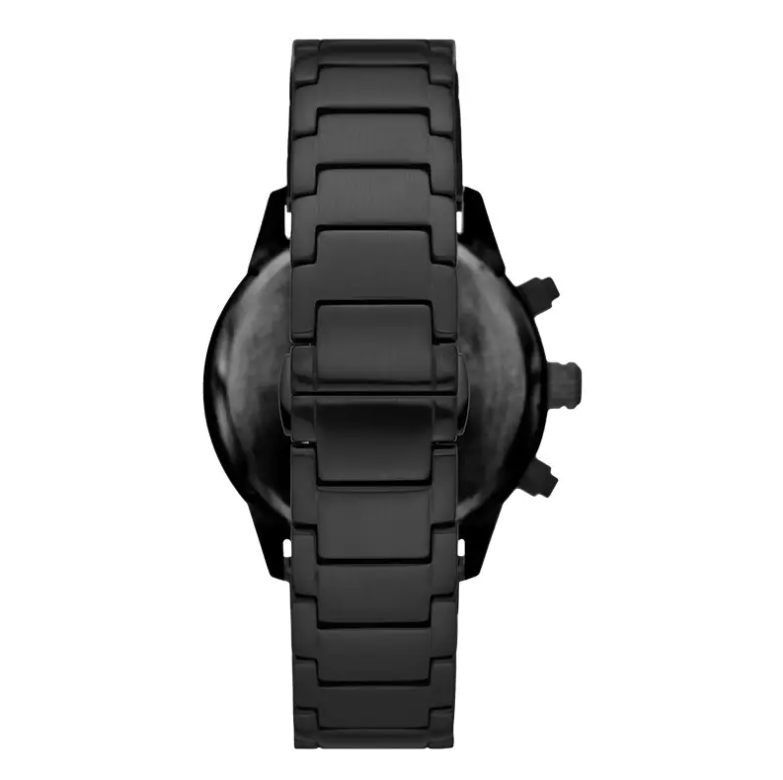 EMPORIO ARMANI Chronograph AR11472 Mario Green Dial Black Stainless Steel Strap - Image 3