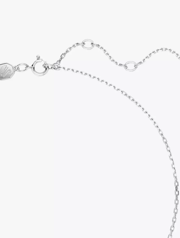 SWAROFSKI Birthstone pendant Square cut, June, Pink, Rhodium plated - Image 3